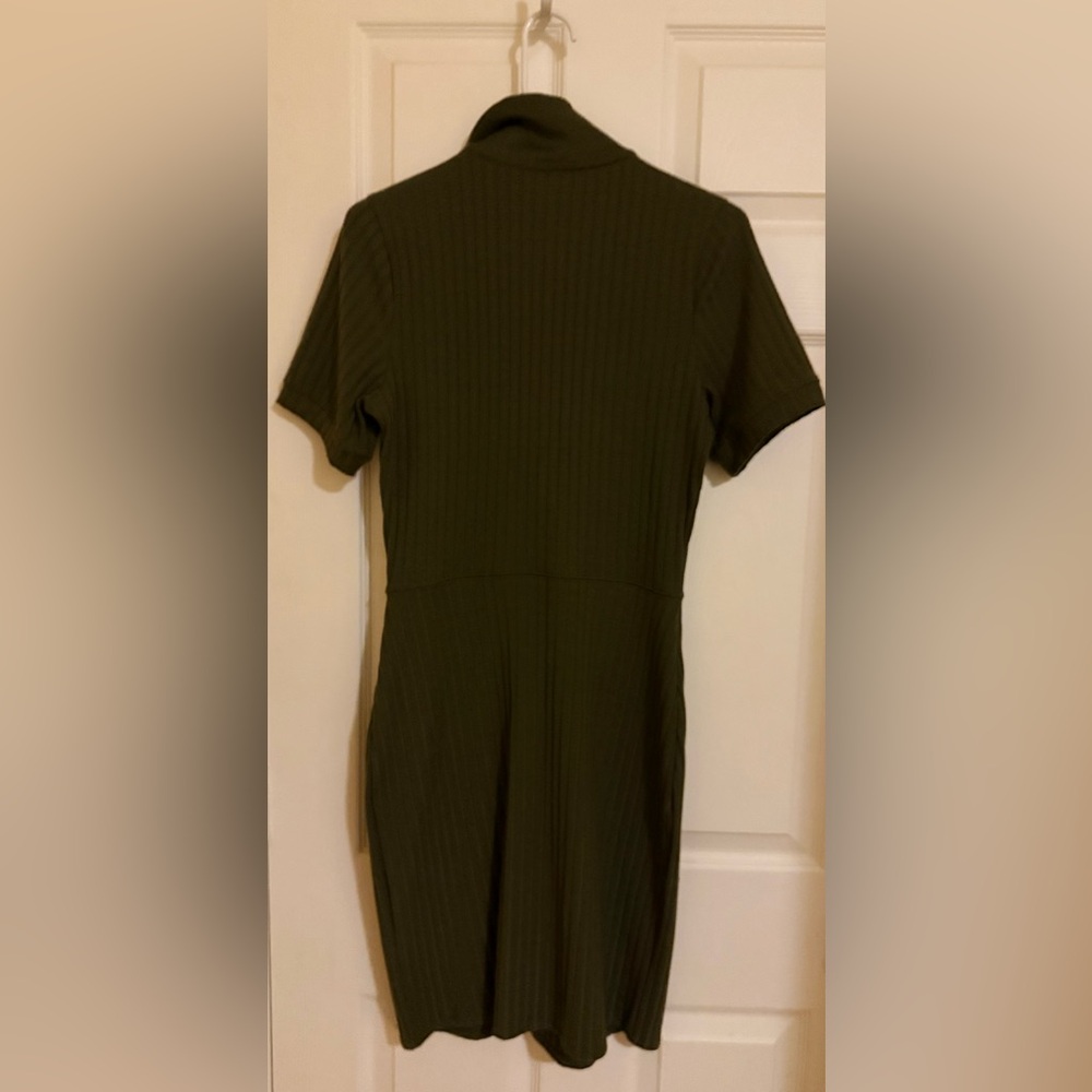 Abercrombie & Fitch - Midi Ribbed Buttoned Dress … - image 5